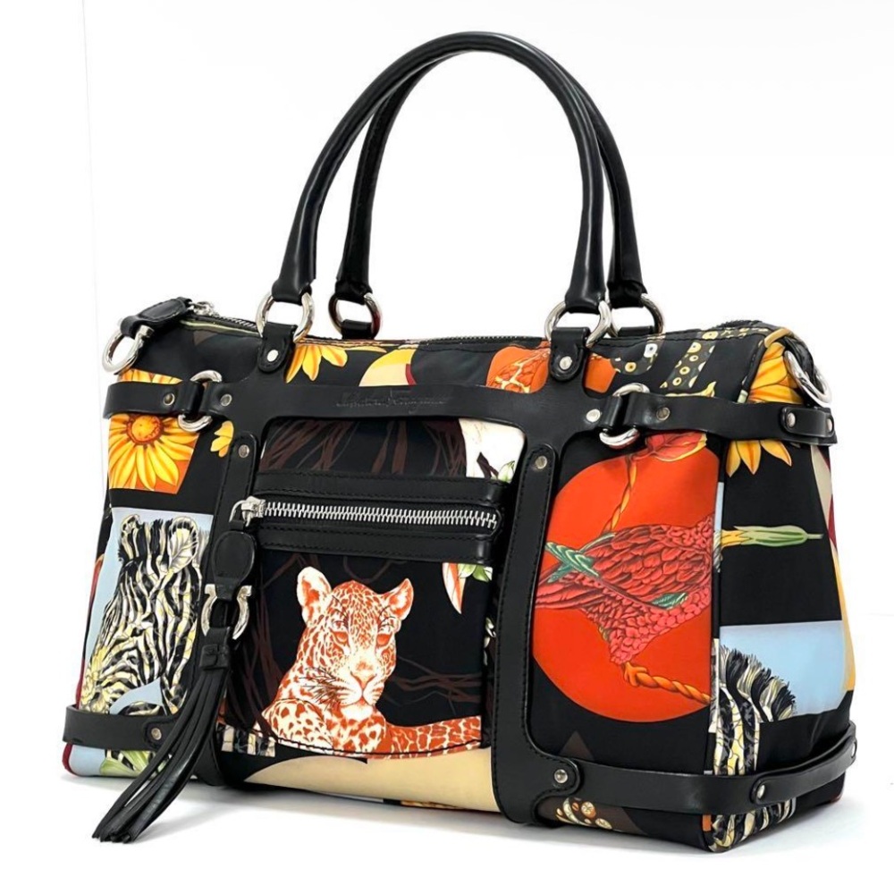 Salvatore Ferragamo jungle collection handbag